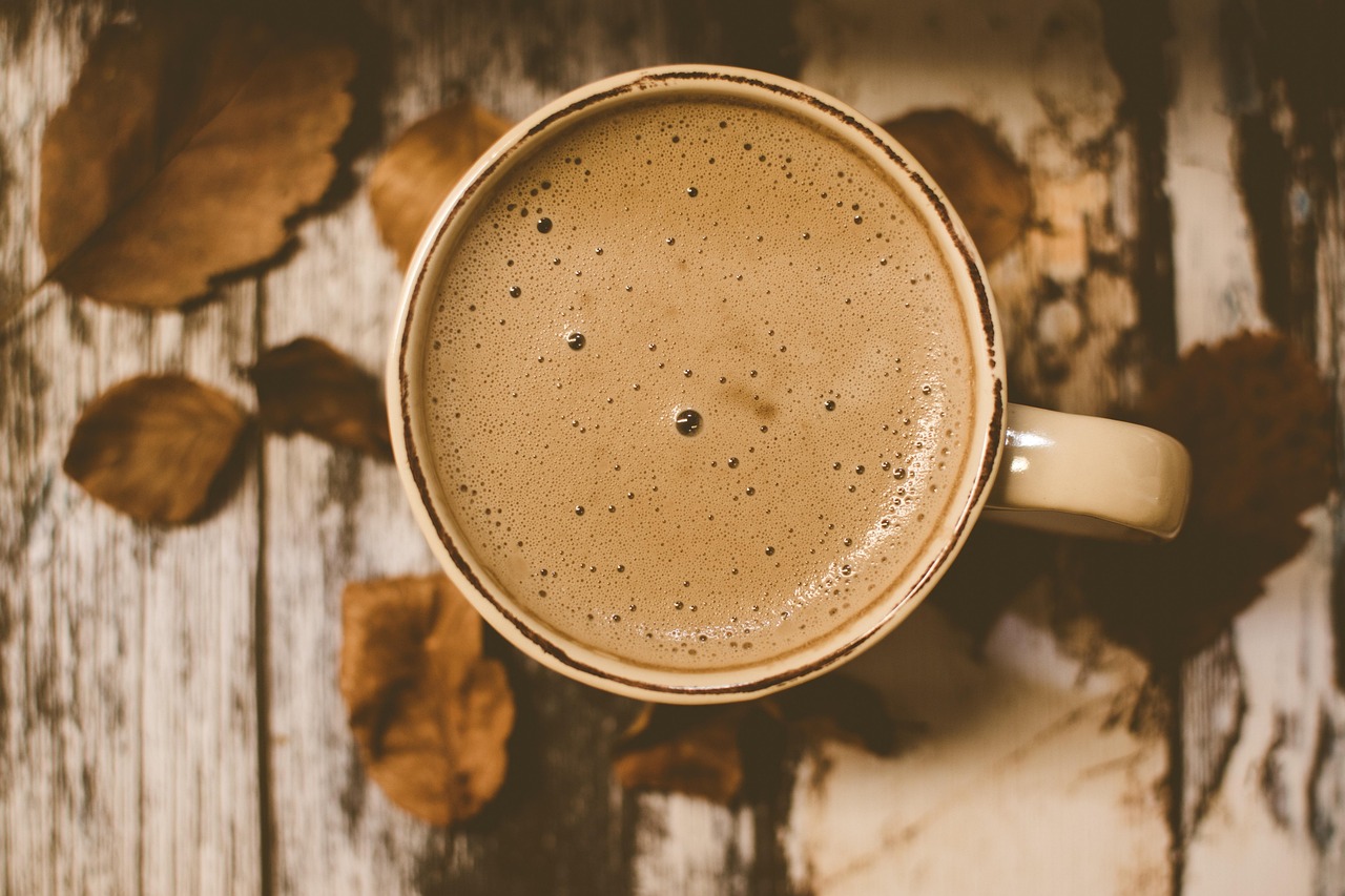 Cappuccino with microfoam and latte art