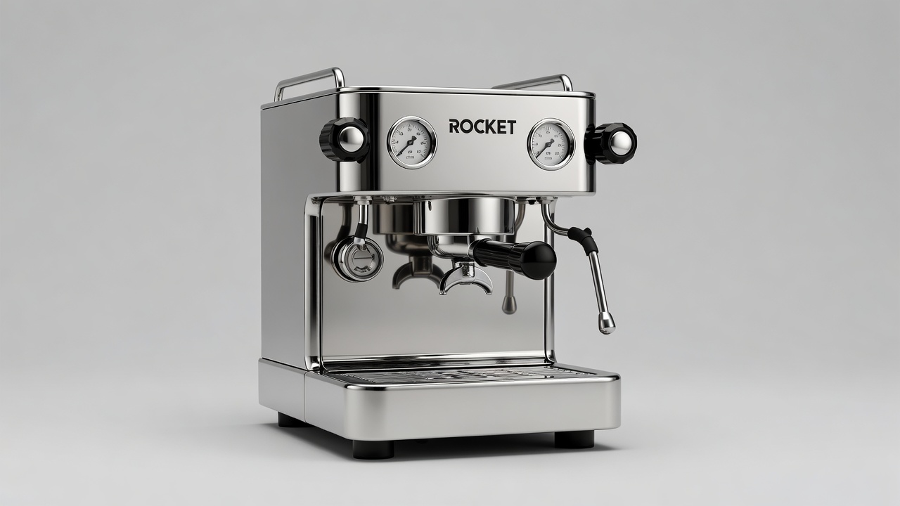 Premium dual-boiler espresso machine in cafe setting